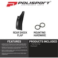 thumbnail image 2 of Polisport Motocross Motorcycles (MX) Rear Shock Flap for KTM EXC125/150/250/300, EXC-F250/350/450/500 (2023-2024) Dirt Bikes - High-Impact Resistance, Protects Shock from Debris - Black, 2 of 9