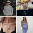 thumbnail image 3 of Mother Earth Statue Pendant Earth Green Millennial Gaia Mother Goddess Pendant, 3 of 5