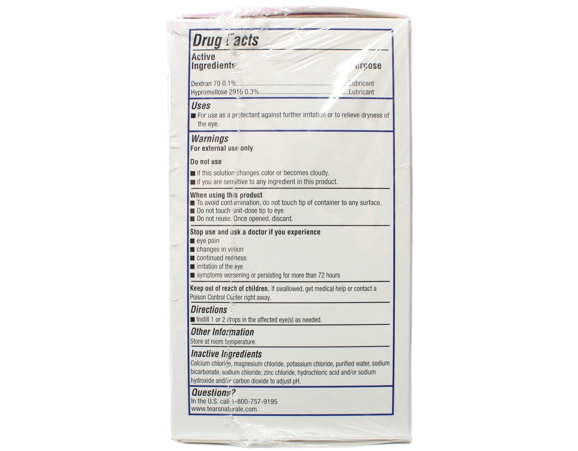 Bion Tears Lubricant Eye Drops Single Use Vials - 28 ct, Pack of 5