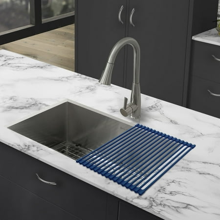 

17 x 13 Kitchen Sink Grid Navy Blue