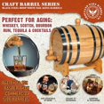 thumbnail image 2 of Barril de añejamiento de roble Thousand Oaks de 1 L con soporte y espita, 2 of 8