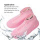 thumbnail image 4 of Guardurnaity 1 par de cubiertas de silicona para zapatos Unisex para mujer y hombre, cubiertas impermeables para zapatillas, Protector de lluvia, accesorio Accesorios de calzado Rosado S cremallera Guardurnaity AP012537-04, 4 of 6