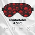 thumbnail image 3 of Xecao Red Skulls for Soft Fluffy Sleeping Blindfold, Nap eye cover tailored for the utmost comfort for girls, women, kids, and adults., 3 of 7