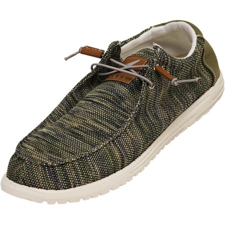

NORTY Mens Slip on Loafers Adult Male Canvas Shoes Size 10