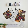 thumbnail image 5 of 5 Pcs Kitchen Set Heat Resistant Oven Mitts and Non-Slip Pot Holders with Adjustable Cooking Apron Pumpkin Grape Berry, 5 of 6