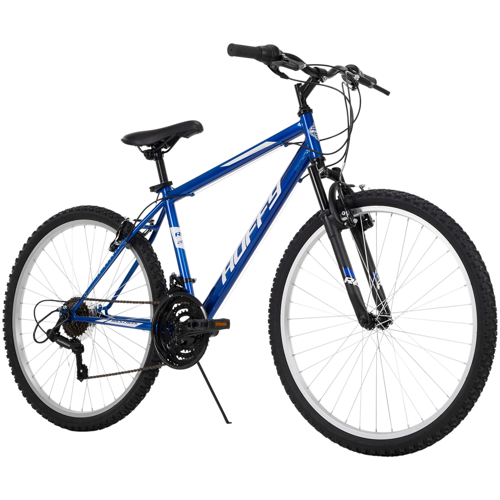 Huffy 26-inch Rock Creek Men's Mountain Bike, Ages 13 and Up, Blue - image 3 of 13