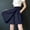 Navy, variant on Only Moment Tennis Skirts for Women with Shorts Polyurethane Fiber Solid Basic Versatile Stretchy Flared Pleated Skater Mini Skirts Mini Skorts for Wowomen Black,M