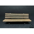 thumbnail image 2 of Park Bench (Set of 2 benches), Brown - American Diorama 38436 - 1/24 scale Figurine - Diorama Accessory, 2 of 6