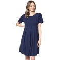 thumbnail image 2 of SURJDE Robe de Maternité Formelle pour Femme avec Plis à l'Avant et à l'Arrière, 2 of 7