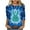 9-Multicolor, variant on Cavosen Happy Easter Shirts for Women 3/4 Sleeve Summer Bunny Tie Dye Print Pullover Tops Round Neck Holiday Blouse Vacation Festival T Shirts Loose Dressy Trendy Tees XL