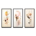 thumbnail image 2 of Designart "Retro Pink Circular Boho Chic Geometrics I" Modern Geometric Framed Wall Art Set Of 3 - Pink Abstract Frame Gallery Wall Set For Home Decor, 2 of 7