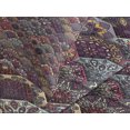 thumbnail image 4 of Ambesonne Moroccan Quilted Bedspread Set 3 Pcs, Retro Ornate Mandala, King Size, Multicolor, 4 of 5