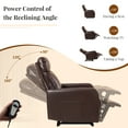 thumbnail image 4 of Zero Wall Power Recliner Chairs, Small Recliner for Small Spaces and Petite People, Faux Leather Electric Reclining Chair for Apartment Living Room, Bedroom, RV, Home Theater and Motorhome, 4 of 7
