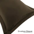 thumbnail image 5 of PiccoCasa 2 Packs Pillowcases Soft 1800 Microfiber Pillow Shams with No Zipper, King Brown, 5 of 8