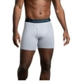 thumbnail image 4 of Fruit of the Loom Men's Breathable Cotton Micro-Mesh Boxer Briefs, 3-Pack, 4 of 10