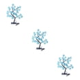 thumbnail image 4 of Decodeary Color Changing Lighted Rose Tree Lamp Unique Gift For Any Occasion Wide blue rose black rod 3Set, 4 of 6