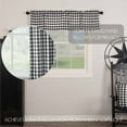 thumbnail image 4 of VHC Brands Annie Buffalo Check Curtain Valance, Black, 16x60, 4 of 8
