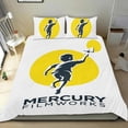 thumbnail image 1 of Mercury Filmworks Conjunto de sábanas temático, trío de piezas, cómodo y amigable con la piel, diseño único, regalo de decoración para el hogar para familiares, amigos y fans,173cm *218cm, 1 of 6