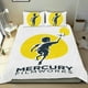 thumbnail image 1 of Mercury Filmworks Conjunto de sábanas temático, trío de piezas, cómodo y amigable con la piel, diseño único, regalo de decoración para el hogar para familiares, amigos y fans,135cm *200cm, 1 of 6