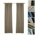 thumbnail image 1 of Cortinas opacas para dormitorio Cortinas de sala con aislamiento con ojal para sala de estar, juego TOMSHOO Camel/53W X 83L in, 1 of 7