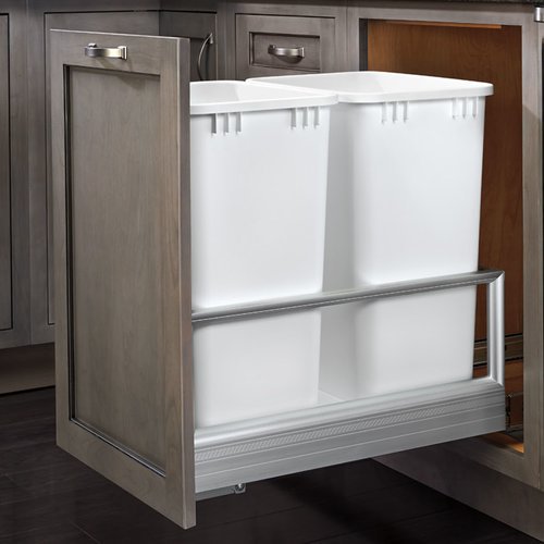 RevAShelf 14.19'' Double Pull out Trash Can