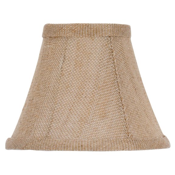 6 Inch Natural Belgium Linen Barrel Bell Chandelier Lamp Shade