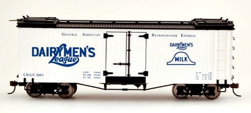 NYA On30 Spec BB Reefer, Dairymen's Multi-Colored