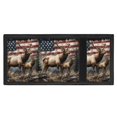 thumbnail image 4 of FUIALDOLG Elk American Flag Forest Trifold Card Wallet for Sports, Polyester Kids Trifold Wallet with Lightweight Slim Children's Wallet, 4 of 7