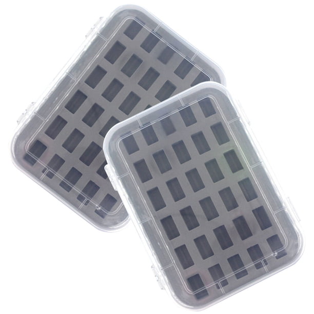 BESTYASH 2Ud Caja Plástica Para Bobinas Con Esponja Organizadora Para Hilos De En Casa