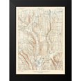 thumbnail image 2 of USGS 14x18 Black Modern Framed Museum Art Print Titled - Tully New York Quad - USGS 1900, 2 of 5