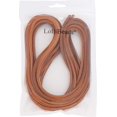 thumbnail image 2 of ORUYROP (TM) 3mm Flat Genuine Leather Cord Braiding String Light Brown (5 Yards), 2 of 4
