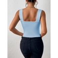 thumbnail image 3 of Osfvolr Women'S Sexy Sleeveless Skinny Basic Strappy Crop Tank Tops 2025 Lake Blue S, 3 of 5