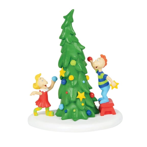 Department 56 Grinch Who-Ville Christmas Tree Christmas Village Accessory 4in H