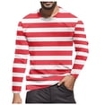 thumbnail image 2 of GBSYEWXS Men T-Shirts Comfortable Long Sleeve Crew Neck Tops Cool Tee, 2 of 4