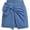 Blue, variant on Blue Wrap Front Denim Mini Skirt With Bow Detail High Waist Casual Style