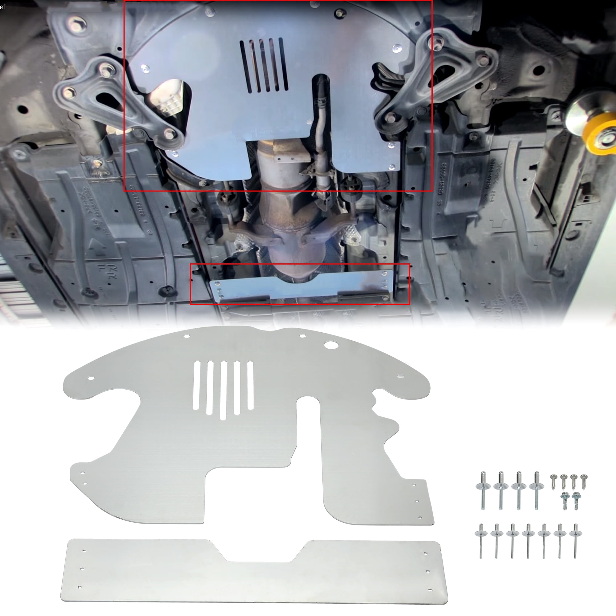 HECASA Catalytic Converter Protection Shield for 20102015 Toyota Prius