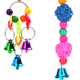 thumbnail image 4 of RV 10 piezas de juguetes para loros, columpios, colgantes, de pie, juguetes para masticar, hamaca, escalera, jaula para pájaros, juguetes de colores, adecuados para loros de piel de tigre, loros Rojo Verde, 4 of 5