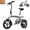 White, variant on FLYRUN Electric Bike, 14" Folding E-Bike for Adults, 500W Peak Motor, 36V 280.8Wh Battery, 20MPH, City Commuter Ebike, LCD Display, UL2849