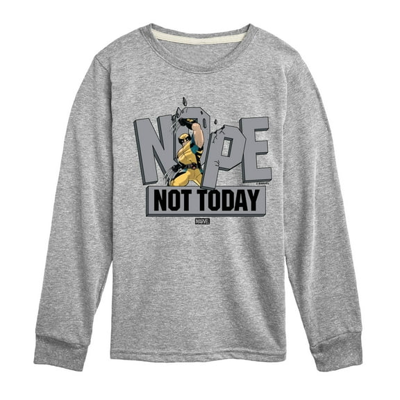 Marvel Wolverine - Nope Not Today - Toddler and Youth Long Sleeve Graphic T-Shirt
