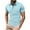 Light Blue, variant on Maean Mens Golf Athletic Shirts Short Sleeve Workout Summer Tshirts Buttons Neck Collared Causal Tee