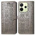 thumbnail image 3 of Funda Cartera FOXDOCK para Xiaomi Redmi Note 14 4G , Flip PU con Relieve de Gatos y Perros, Tarjetero y Soporte, 3 of 6