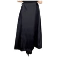 thumbnail image 3 of GAGZI CLothing Women's Satin Petticoat Solid Saree Satin Underskirt Sari(Saree) Satin Silk Petticoat For Women (Black), 3 of 3