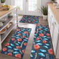 thumbnail image 2 of Pioneer Flower Floral Print Pattern Kitchen Rugs Sets Of 3,Kitchen Runner Rugs Non Skid Washable,Decorative Kitchen Floor Mats for Kitchen,Sink,Laundry,17"x30"+ 17"x47" + 17"x59", 2 of 6