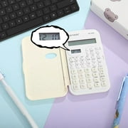 Dvkptbk Student Calculator Color Flip Function Calculator Display for Primary and Secondary School Students Exam Special Mathematical Computer Small Mini Portable