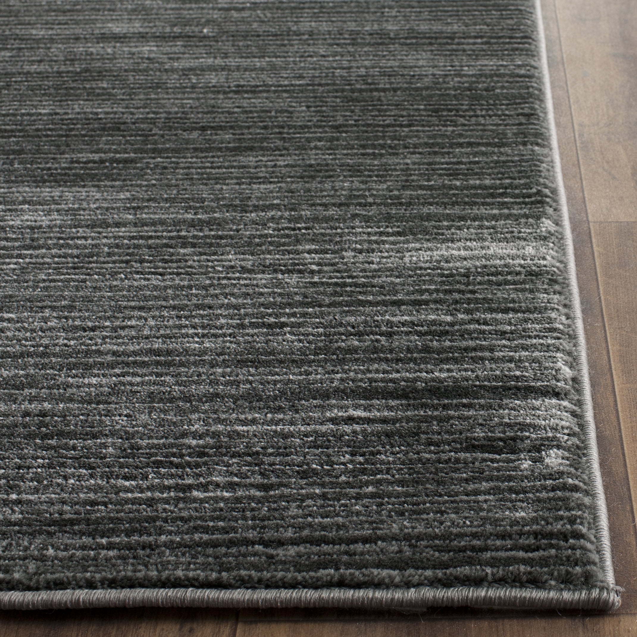 SAFAVIEH Vision Adrasteia Overdyed Solid Runner Rug, Grey, 2'2" x 22' - Modern Design, Grey, Non-Shedding & Easy Cleaning, Ideal for Living Room, Bedroom, Dining Space, Entryway, Hallway, Kitchen