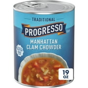 Progresso Traditional, Manhattan Clam Chowder Canned Soup, Gluten Free, 19 oz.