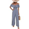 thumbnail image 1 of Plisados A Rayas para Mujer, Elegantes, de Verano, con Tirantes y Pantalones de Pierna , . Azul Marino S, 1 of 7
