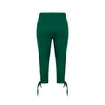 thumbnail image 5 of Pants for Women Pants for Women Stretch 3/4 Length Leggings Casual Athletic Running Workout Yoga Pants Womens Pants Kagetolytai Green 3X, 5 of 6