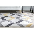 thumbnail image 3 of Well Woven Mandy Gold Modern Geometric Zigzag Stripes Pattern Area Rug, 3 of 8