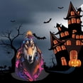 thumbnail image 6 of Honeii Colorful Wolf Head Print Poncho Cape, Cloak Coat, Snuggly Hooded Wearable Blanket, Hooded Cape For Teenagers,Halloween Costumes-Medium, 6 of 7